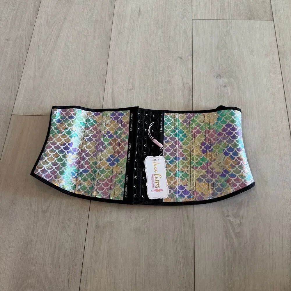 LUXX CURVES  Torso Colorful Fish Scales Mermaid Waist Trainer size 4xL